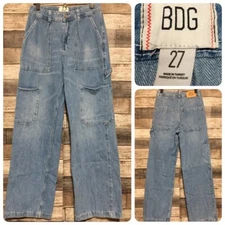 BDG Wide Leg Carpenter Jeans Women’s 27 Blue Denim Cotton (Inseam 31.5)