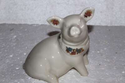 Original Lenox China Jewels Collection 1992 Schweinefigur sitzend made in USA