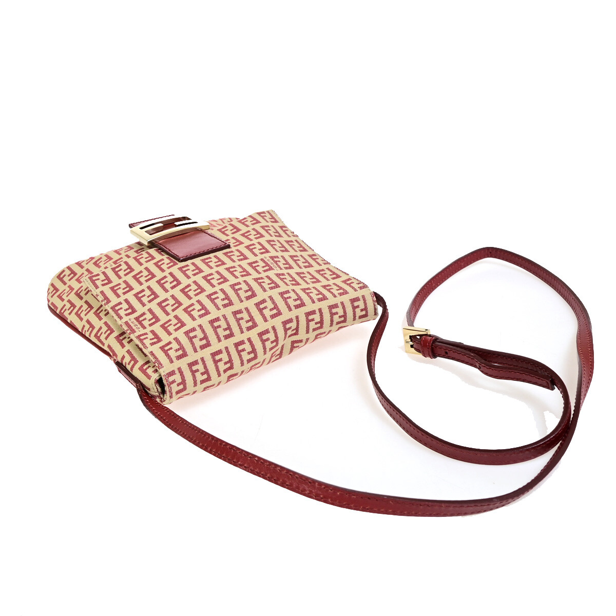FENDI 　♡I♡ Fendi 2Jours Bag Leather Petite Pink 100363255