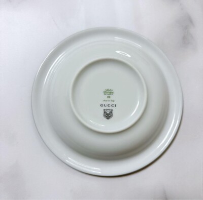 GUCCI Ashtray Accessory Case Tray Star Eye Print Porcelain With