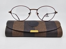 Fendi F26 Rose Tortoise Espresso NOS Eyeglasses Frame w/ Case Italy 54-18-140