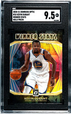 2020-21 Donruss Optic #18 Kevin Durant Winner Stays HOLO PRIZM SGC 9.5 MINT+