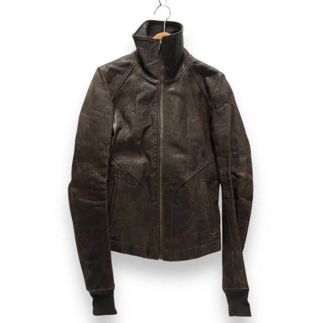 Rick Owens Leather Outer Shell Brown Coats, Jackets & Vests for