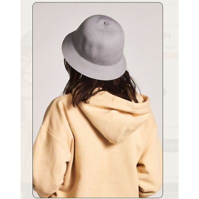 NWT Brixton Essex Bucket Hat in Aluminum 100% Wool Felt Size 