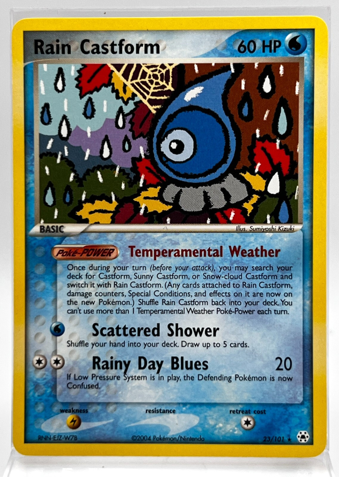 Rain Castform 23/101 Rare EX Hidden Legends NM/LP Pokémon Card 2004