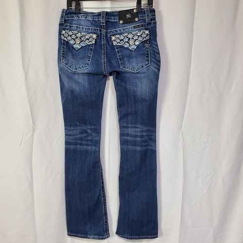 Miss Me Jeans Women's Size 30 Signature Boot Cut Medium Wash embroidered JP5946B - Picture 9 of 15