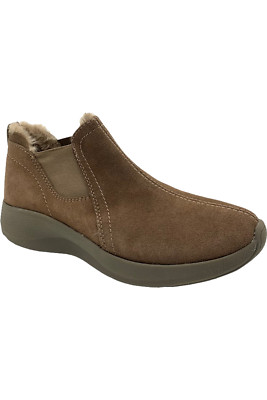 Earth Origins Water Resistant Suede Ankle Boot Drift Dax Taupe