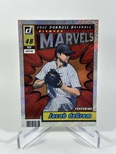 2022 Panini Donruss Baseball Jacob DeGrom Marvels Rapture Foil #M-6