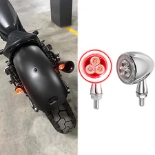 Motorcycle LED Bullet Mini Turn Signal Brake Light Blinker For Honda Rebel 500