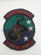 Original Vintage USAF 325th EMS Silent Vigilance Patch