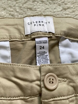 Celebrity Pink Women Straight Smart Pants Beige Size 24 | eBay