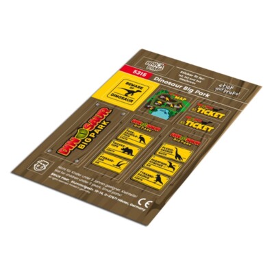 Dinosaur Park   STICKER fit for building blocks tiles /5315