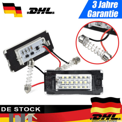 2x LED Weiße Voll-LED-Kennzeichenbeleuchtung für Mini Cooper R56 R57 R58 R59