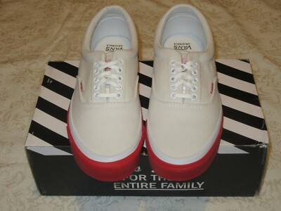 Vans Vault OG Era LX Wtaps White Red VN000OZDGWD 4000105369 Men's US Size 10