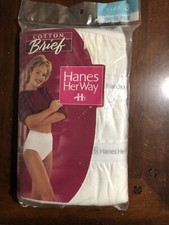 VIntage 90 s Hanes Her Way Cotton Brief Underwear 3 Pair NEW