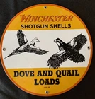 VINTAGE STYLE 1949 WINCHESTER SHOTGUN SHELLS ADVERTISING SIGN 12 INCH ROUND