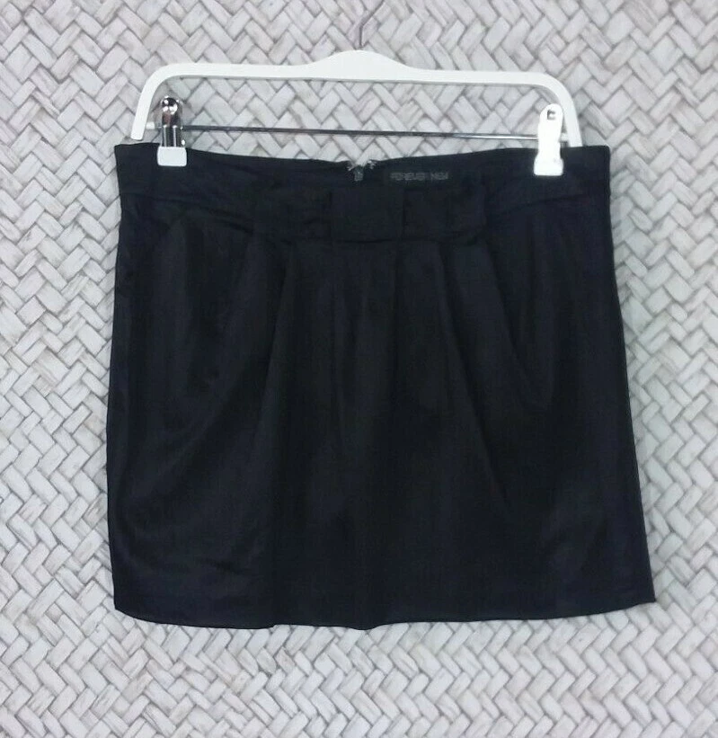 Forever new top black satin skirt