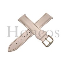 22 MM Genuine Leather Watch Strap Fits The Blancpain X Swatch Pacific Ocean WHT