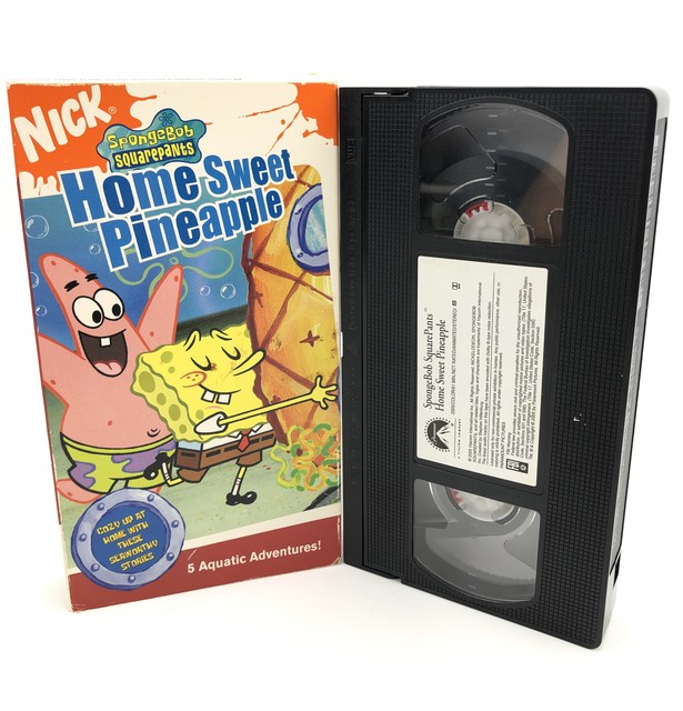 Spongebob Squarepants Home Sweet Pineapple (VHS, 2005) for sale
