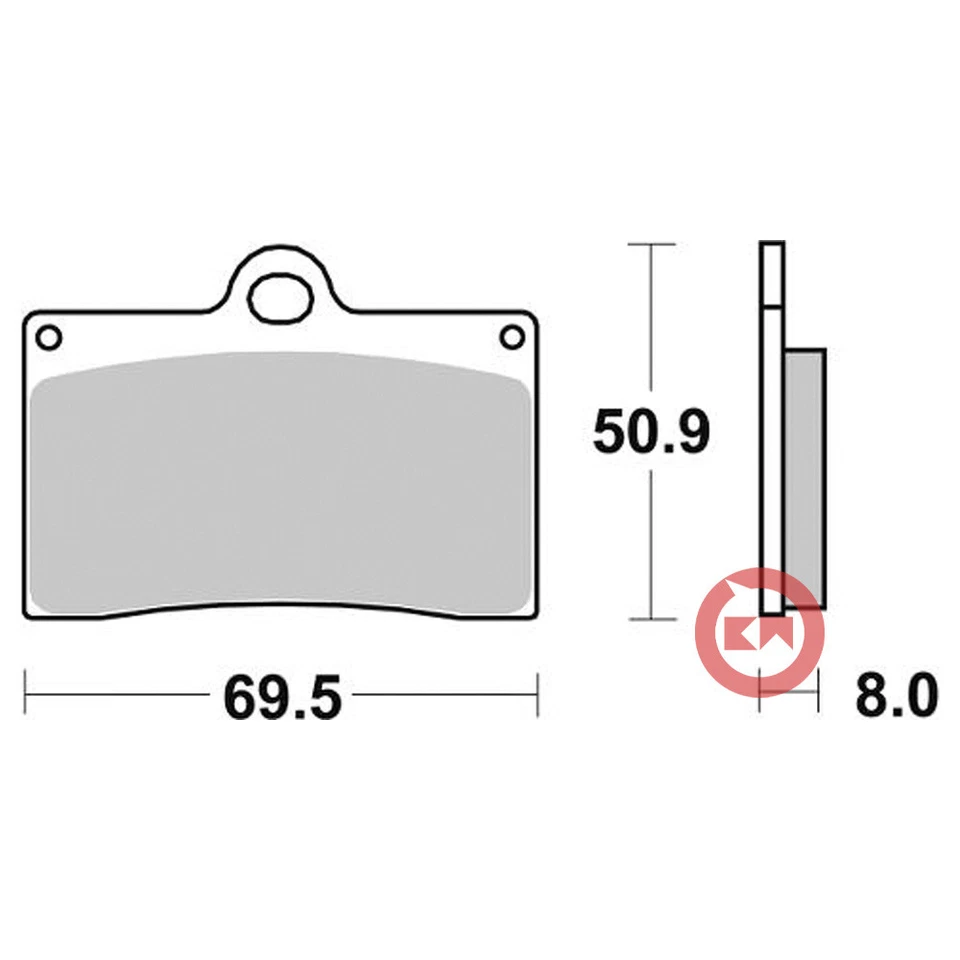 SBS 566HS KIT PASTIGLIE FRENO ANTERIORE MOTO GUZZI CALIFORNIA SPECIAL 1100 99-00 Foto 2 de 4