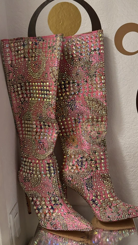 Botas de aguja rosa AZALEA WANG RUBINA Foto 2 de 4