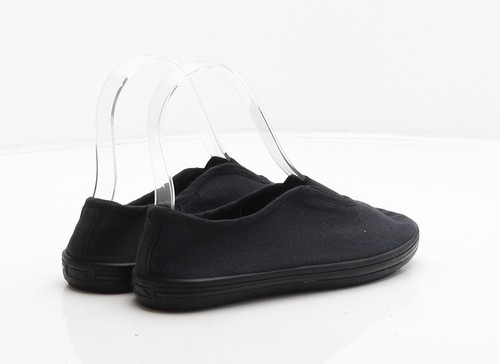 Slazenger Ragazzi Tessuto Nero Slip On Casual UK 12 EU 31 - Foto 3 di 12