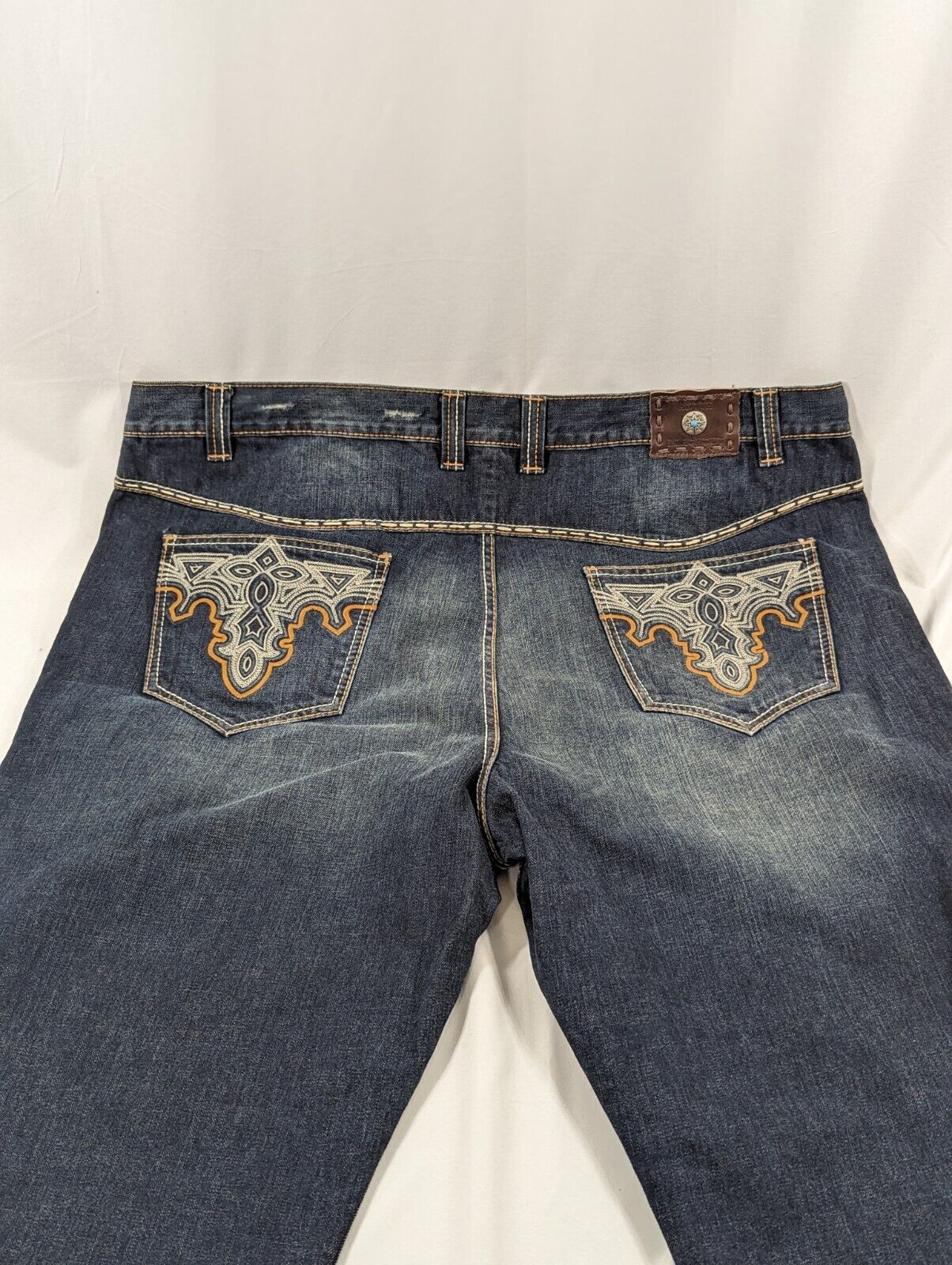 NEW Antik Denim Jeans 48x32 True Size Blue Nailhe… - image 7