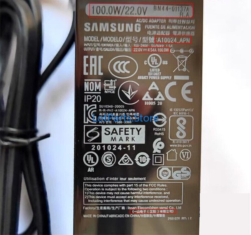 Samsung AC Power Adapter 100W Model A10024_APN Genuine OEM for Monitor LED / LCD - 第 1/6 張圖片