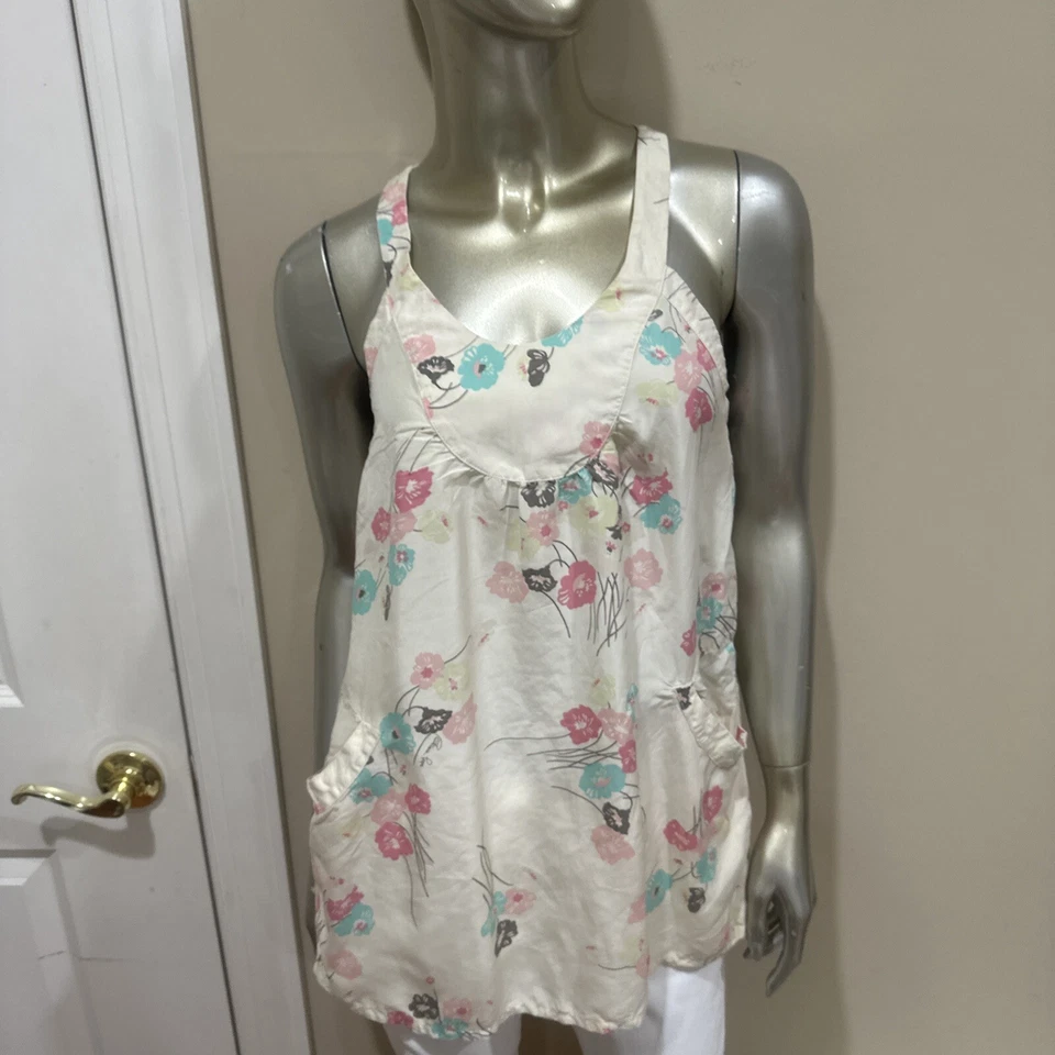 Vintage GIRL PATRIZIA Cami Top Shirt Size XXL Made In Italy 100% Silk - Image 3 of 4