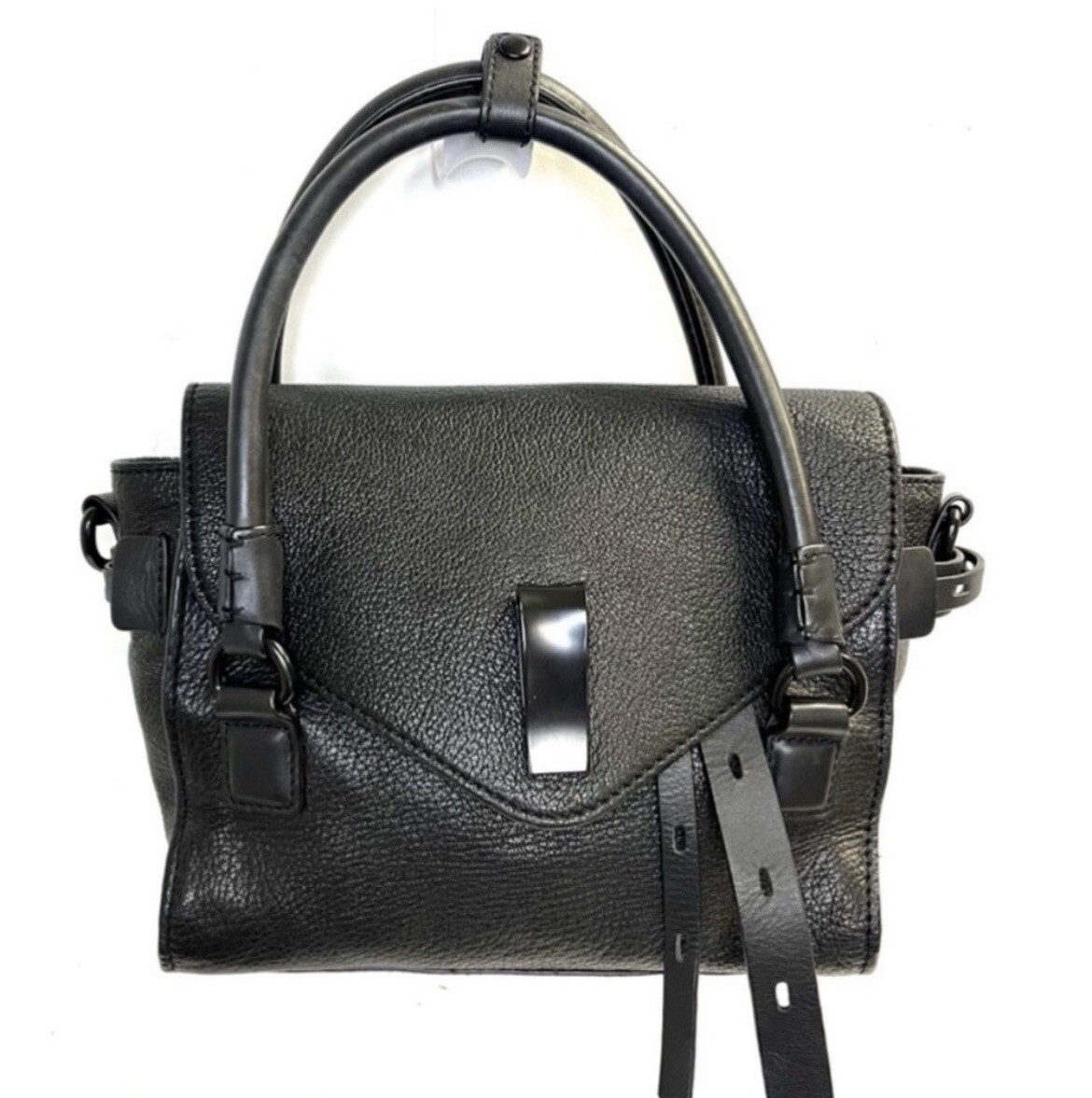 バッグ JOY GRYSON JOY GRYSON Nyla Black Supple Pebbled Leather Purse/Satchel