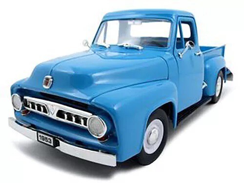 1953 FORD F-100 PICKUP TRUCK LIGHT BLUE 1/18 DIECAST MODEL ROAD