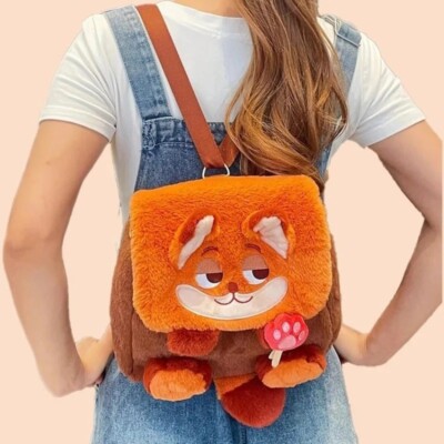 MINISO Zootopia Umhängetasche Plüsch Rucksack Judy Nick   Niedlich & Praktisch