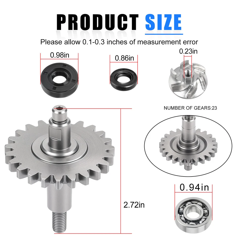Kit de reconstrucción de bomba de agua juntas de impulsor sellos para Honda CR125 CR125R 1997-2004 Foto 4 de 4