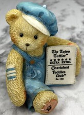 Cherished Teddies Cub E. Bear 1995 Symbol of Membership Figurine Enesco
