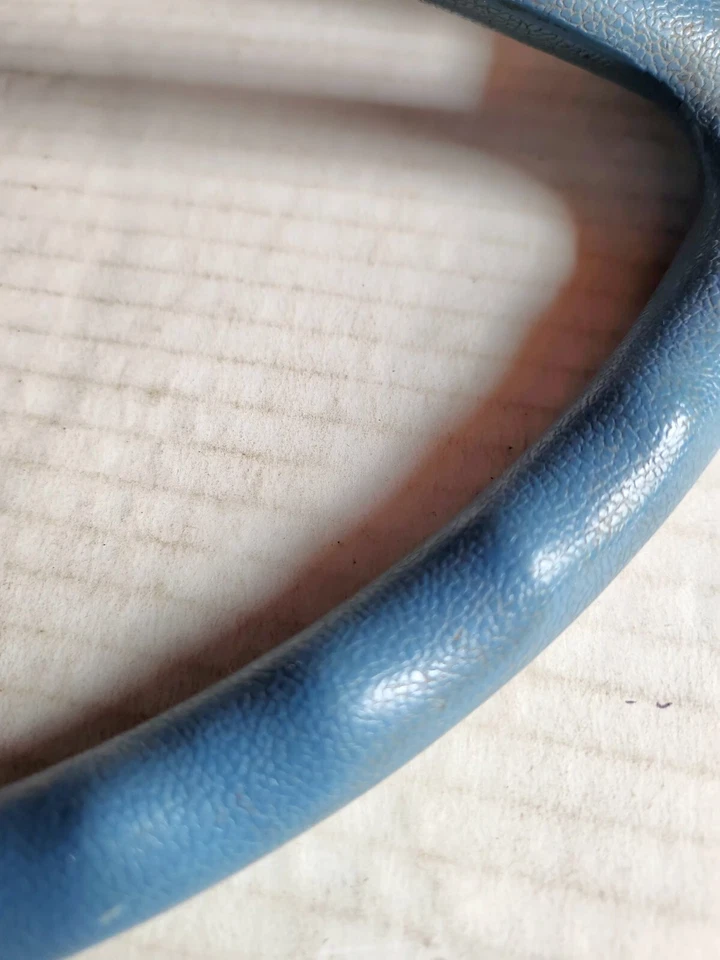 Volante Dodge B100 B200 B300 1971-1977 furgoneta azul ¡BONITO! con botón de cuerno Foto 4 de 4