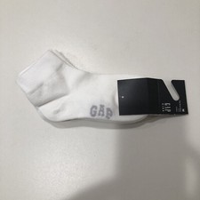 Gap Kids White Socks Fits Shoe Sizes 13-2, 3 Pairs Quarter Crew Socks