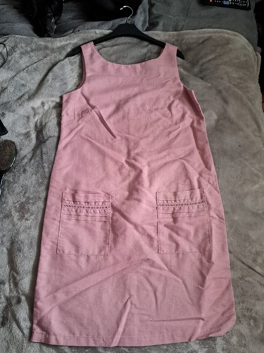 Brandneu mit Etikett Next rosa ärmelloses Kleid Größe 12