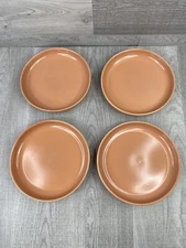 Over & Back Overandback Options 4 piece 8” Plate Stoneware Speckled Brown