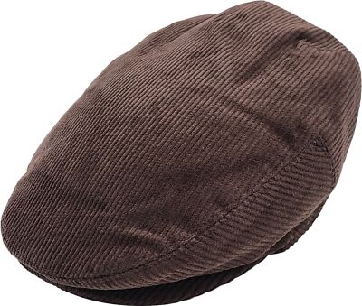Cord Flatcaps 100% Baumwolle - Herren & Damen Flatcaps - Schirmmütze Zeitungsjungenmütze Efeu