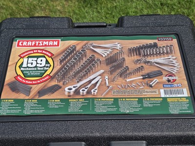 RARE NOS SEARS Craftsman USA 6pt 159pc Mechanics Tool Set Socket