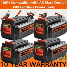 40V For Black and Decker 40 Volt Max Lithium 3.0AH Battery LBX2040 LBXR36 LST136