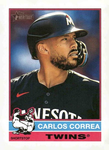 2025 Topps Heritage #251 Carlos Correa | Baseball Card