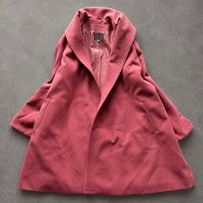 2000s Vintage Womens Pink Long Coat Pockets