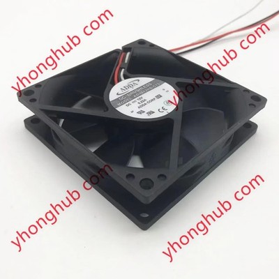 AD0812HB-C73 DC 12V 0.22A 3-Wire 80x80x20mm Server Cooling Fan