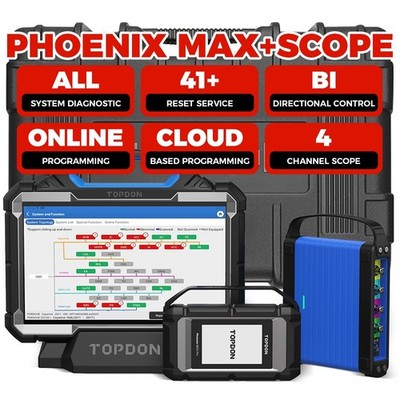 2026 TOPDON Phoenix Max & Scope 3Y-Update Advance Car Diagnostic ADAS KEY Coding