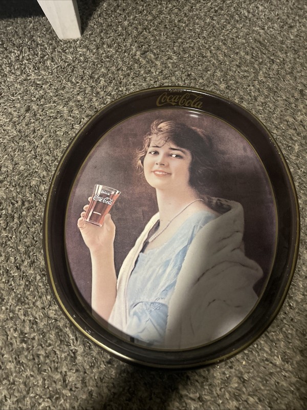 Vintage Coca-Cola Serving Tray 15×12 Women