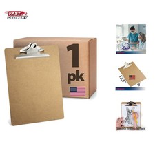 Recycled Wood Clipboard, 6 Inch Clip, 1 Pack Clipboard, Letter Size 9 x 12.5 ...