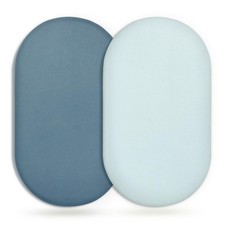 GRSSDER Stretchy Ultra Soft Fitted Bassinet Sheet 2-Pack - Universal Fit