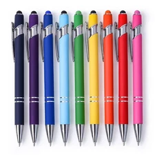 Ballpoint Writing Pens with Stylus Tips 1.0 mm Point Pen Black Ink Pen