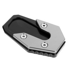 Motorcycle Kickstand Pad Side Kickstand Extension Plate 10.1X6.2cm Silver